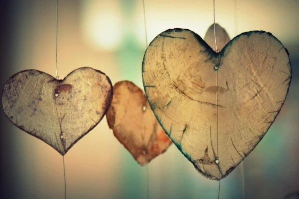 The essence of real love Valentine's Day hearts